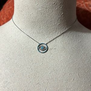 Evil eye necklace with turquoise